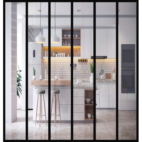 Cloison amovible hauteur 220 cm style verrière