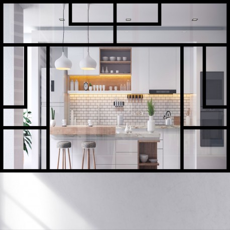 Verriere Art Déco style 4 H1500xL1800mm